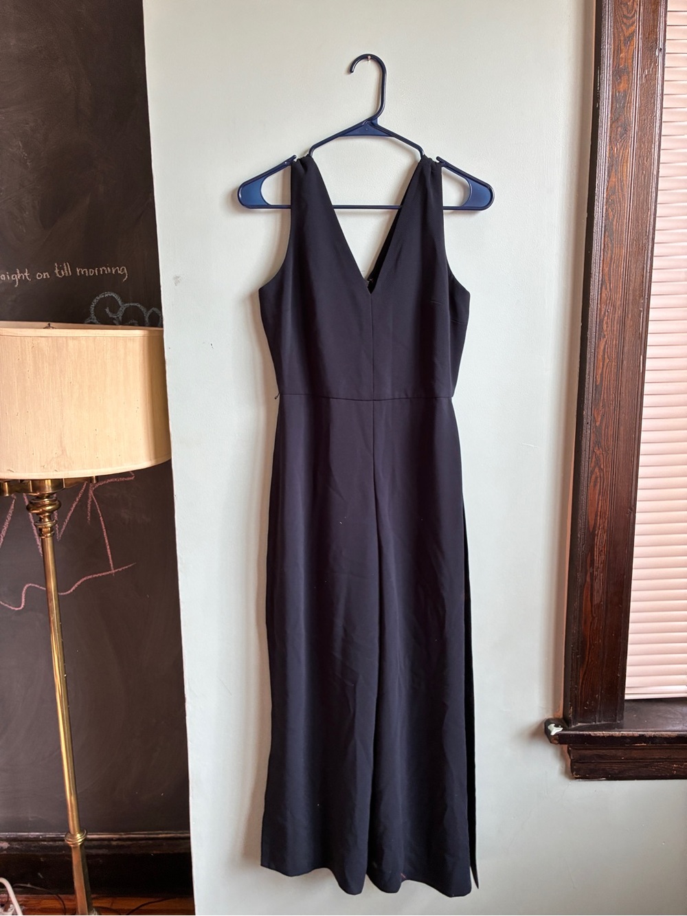 Club Monaco Black V-Neck Maxi Dress